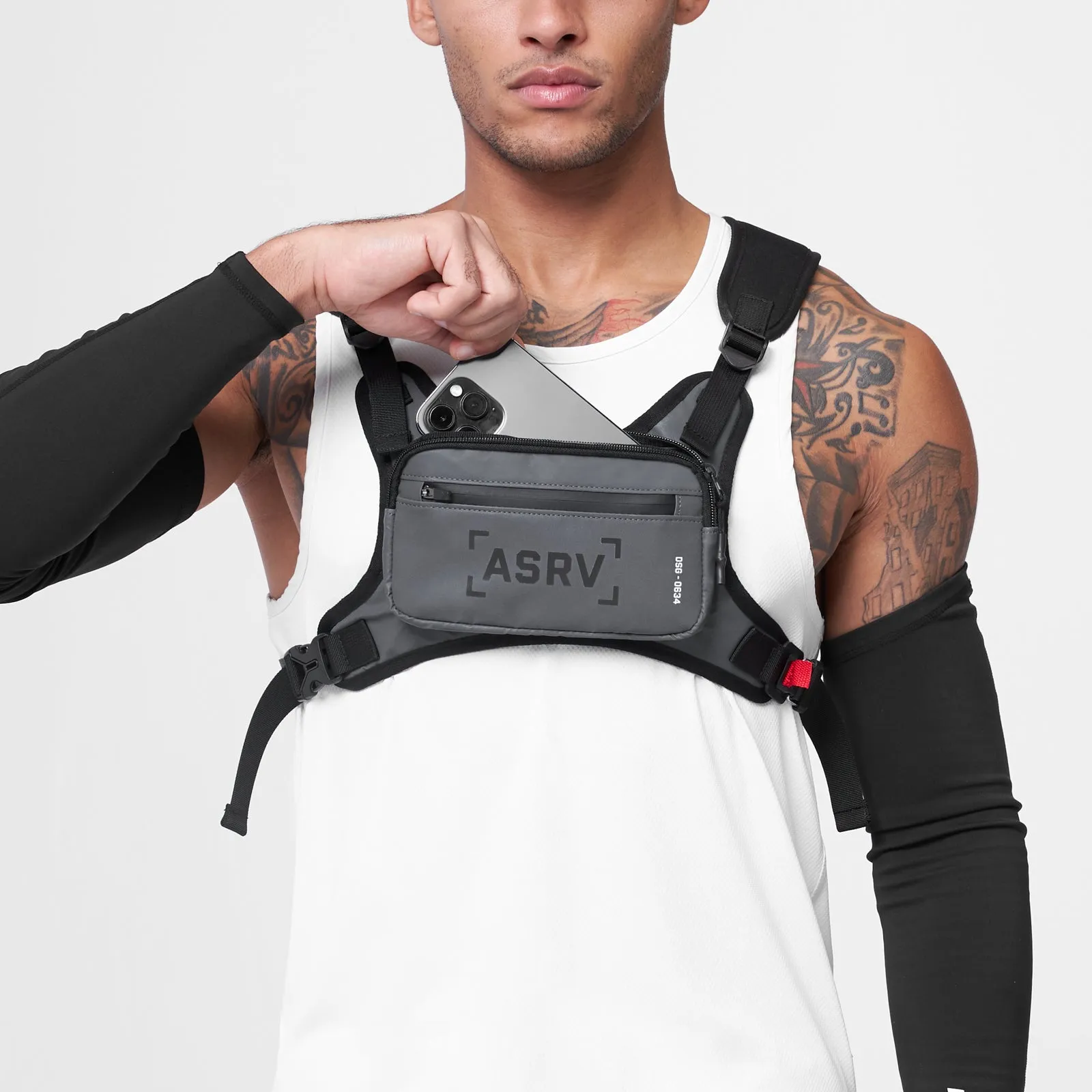 0634. Conditioning Chest Pack - Grey Reflective