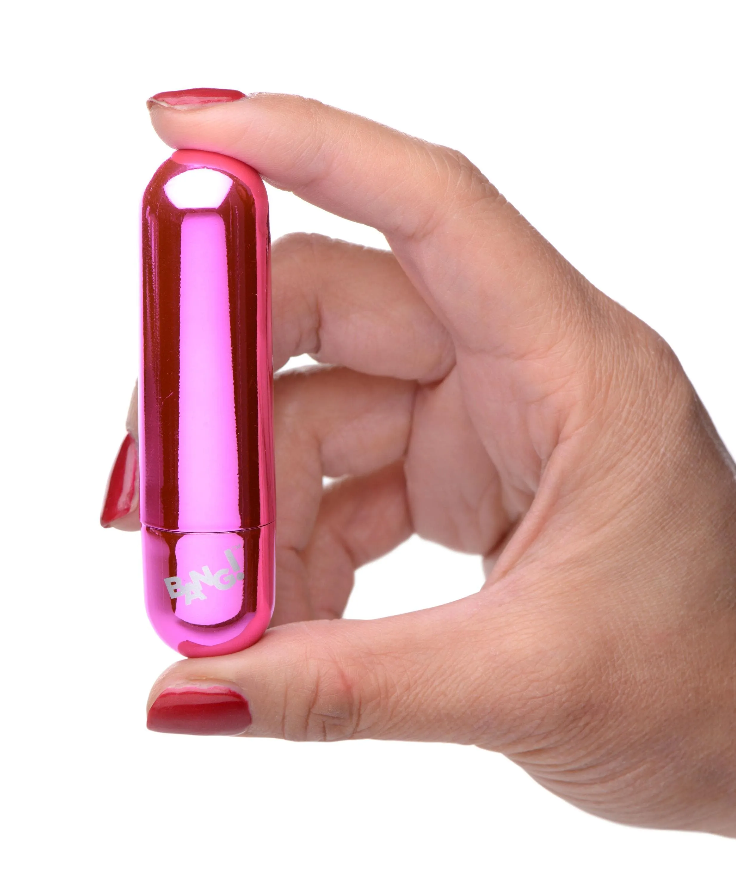 10x Rechargeable Vibrating Metallic Bullet - Pink