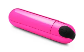 10x Rechargeable Vibrating Metallic Bullet - Pink