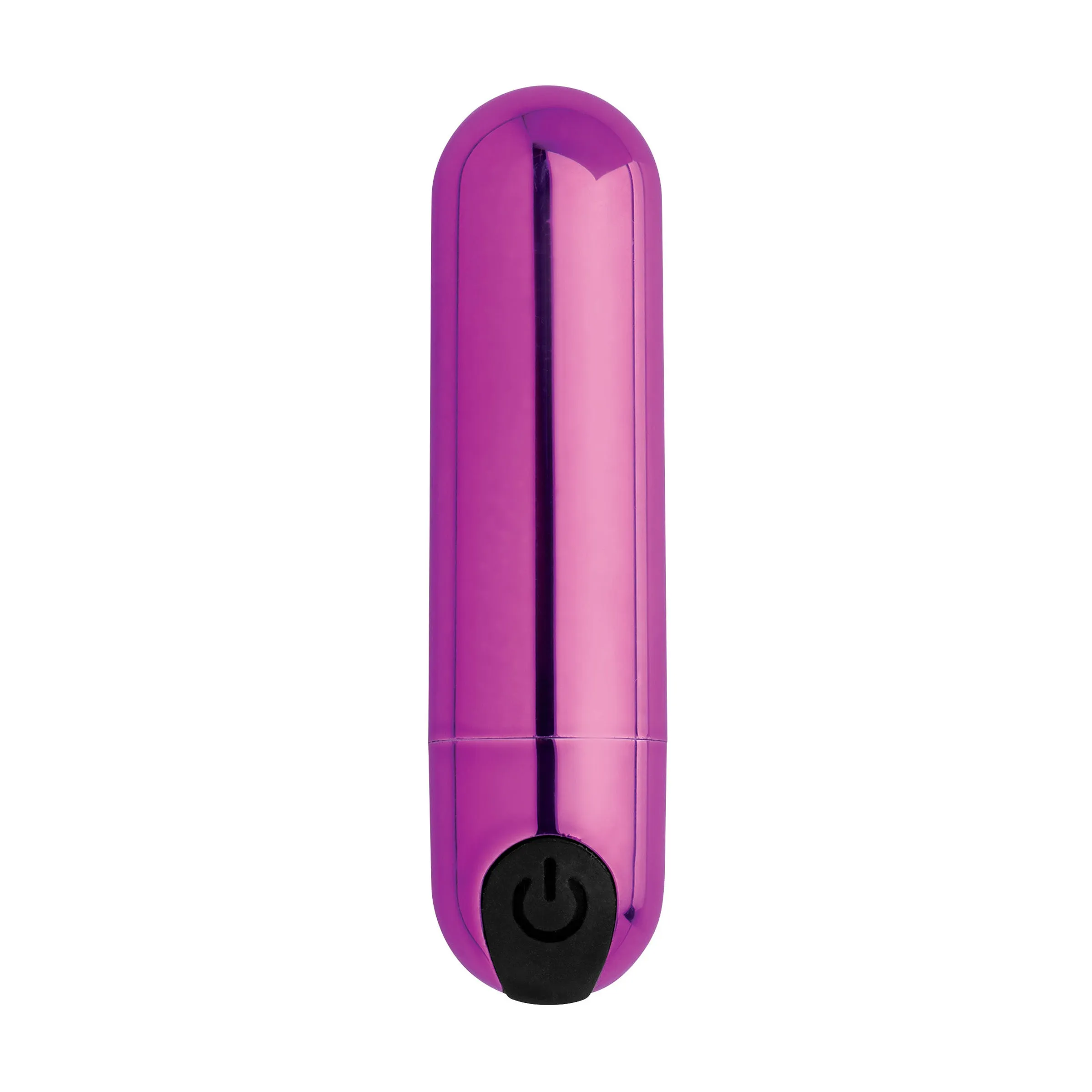 10X Rechargeable Vibrating Metallic Bullet - Purple