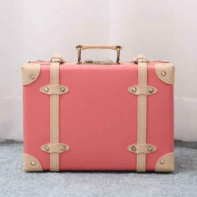 2018 New Children'S Suitcase Kids Luggage Small Fashion Bags Suitcase Pink Pu Pp Material High