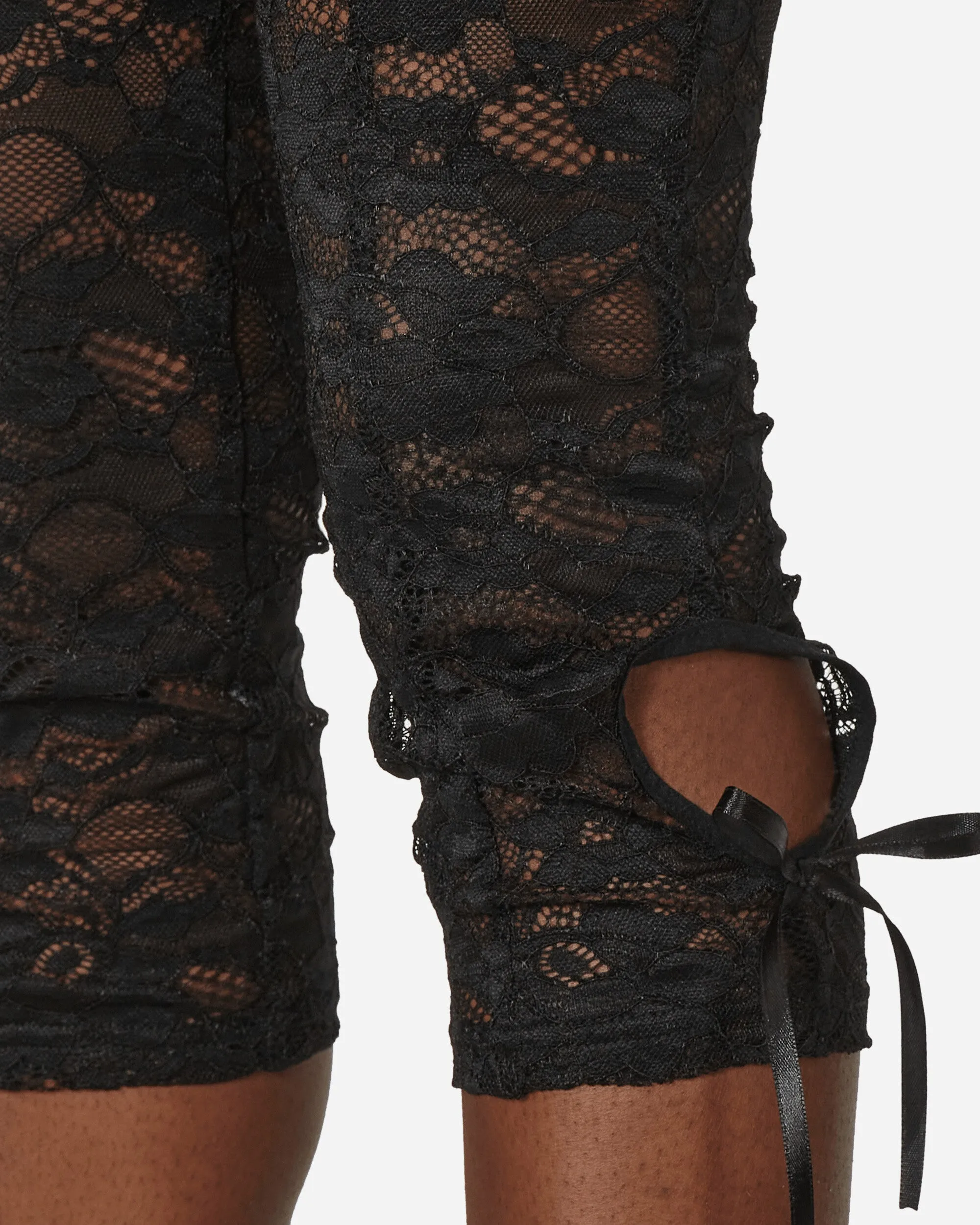 3/4 Lace Trousers Black