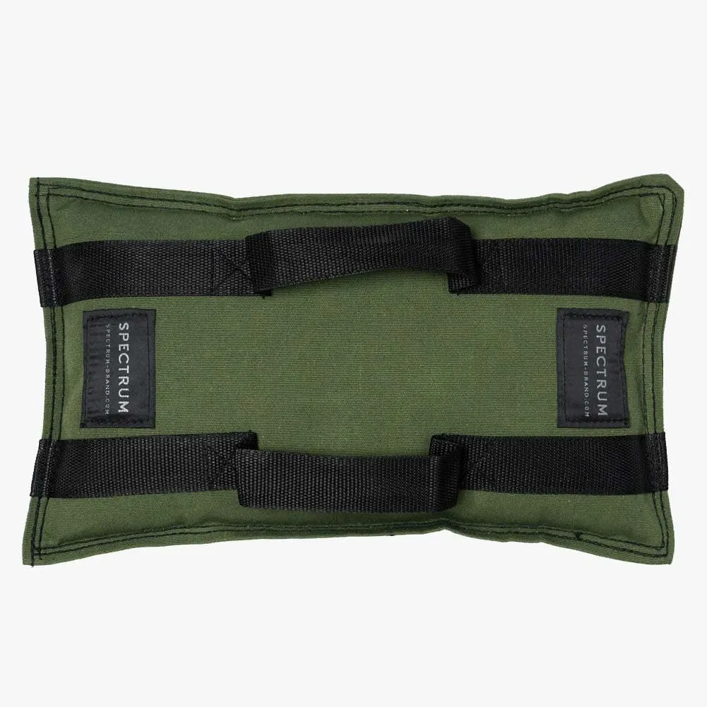 3x Spectrum Khaki Green Pre-Filled Weighted Shot Sandbags 10kg (DEMO STOCK)