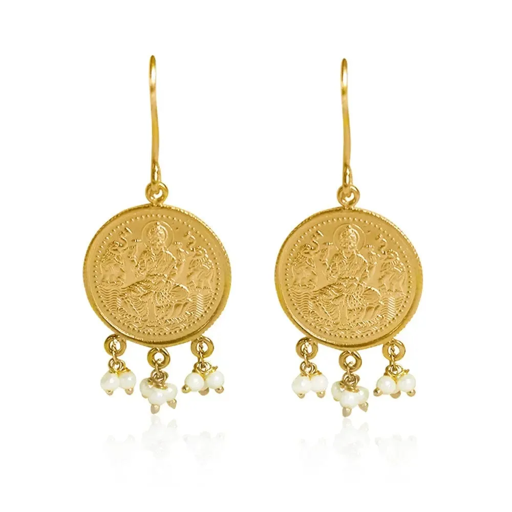 92.5 Silver coin Kuber Earring