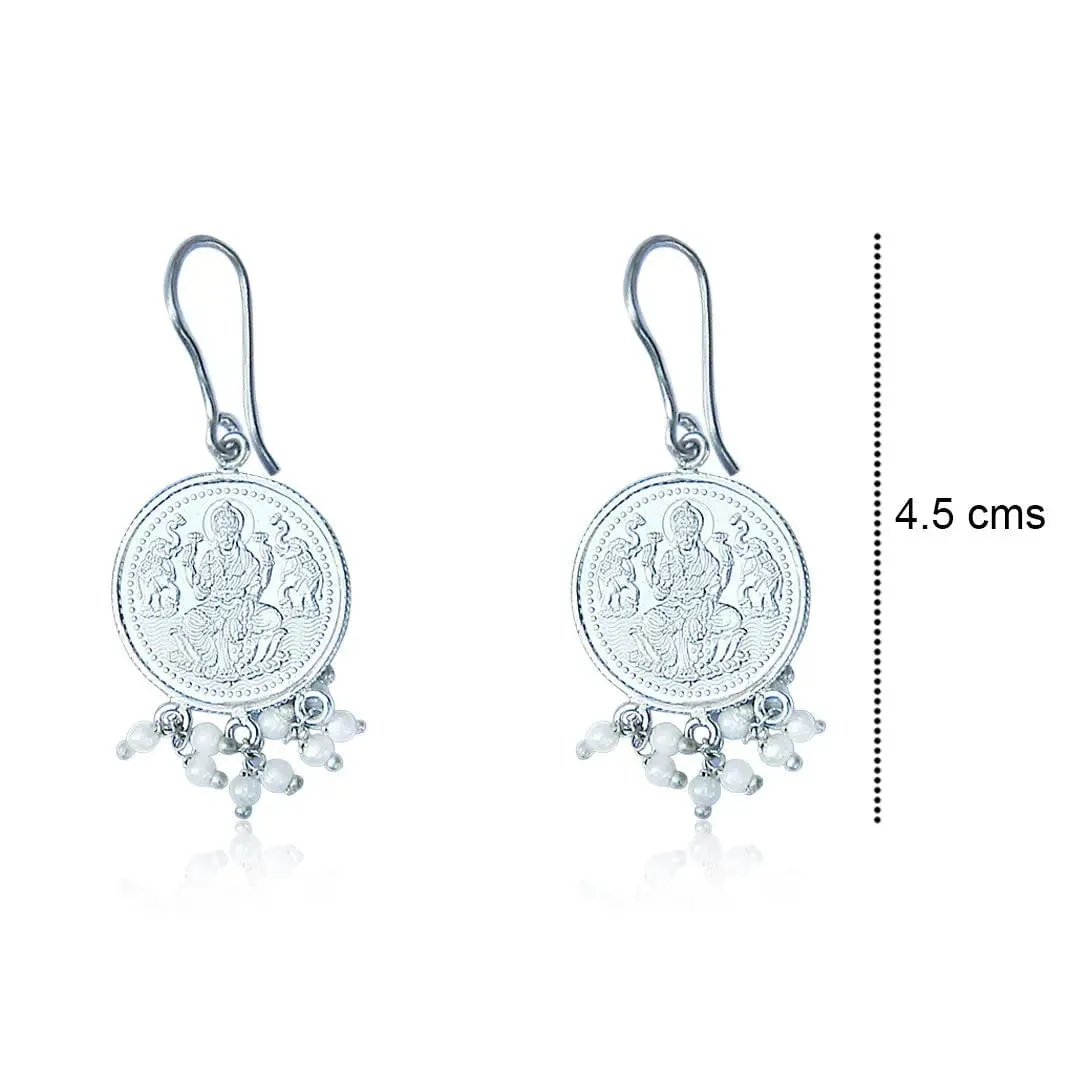 92.5 Silver coin Kuber Earring