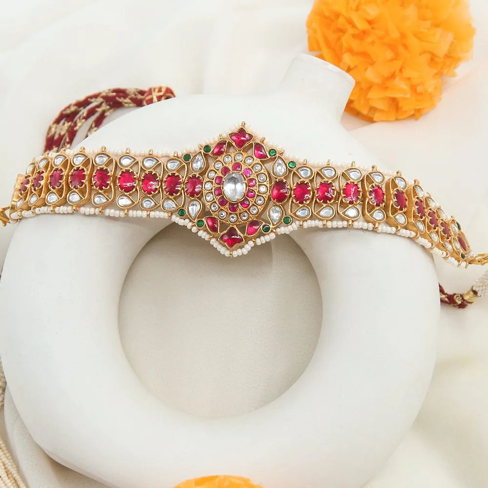 92.5 silver kundan Jadau necklace