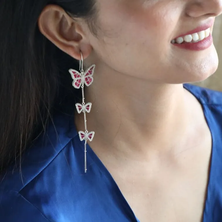 92.5 Silver Titli Earrings