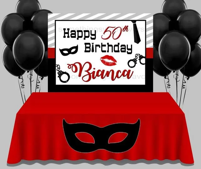 Adult Shades Birthday Party Theme - FREE SHIPPING