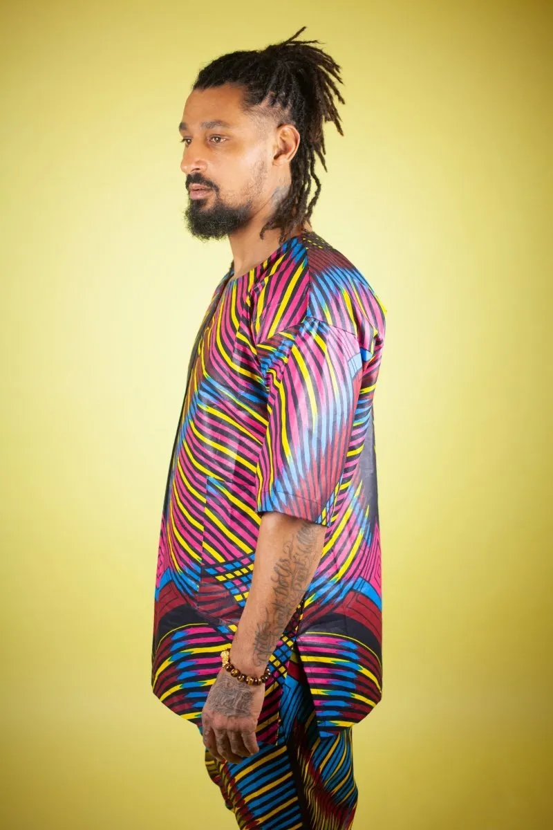 African T-Shirt in Wow Print