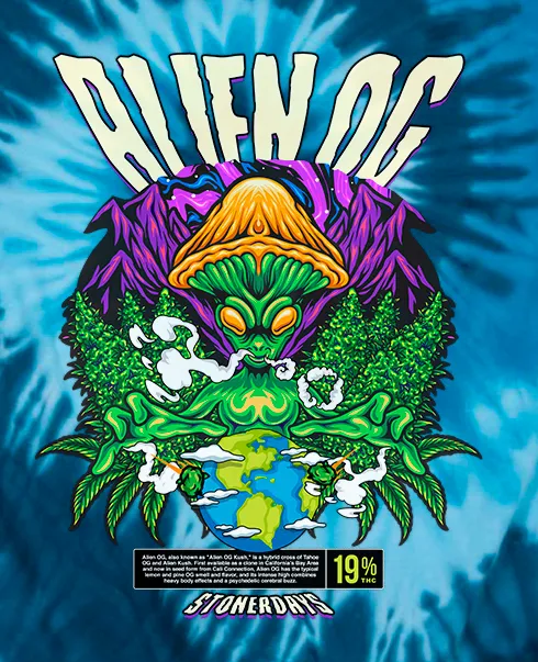 Alien OG Blue Tie dye