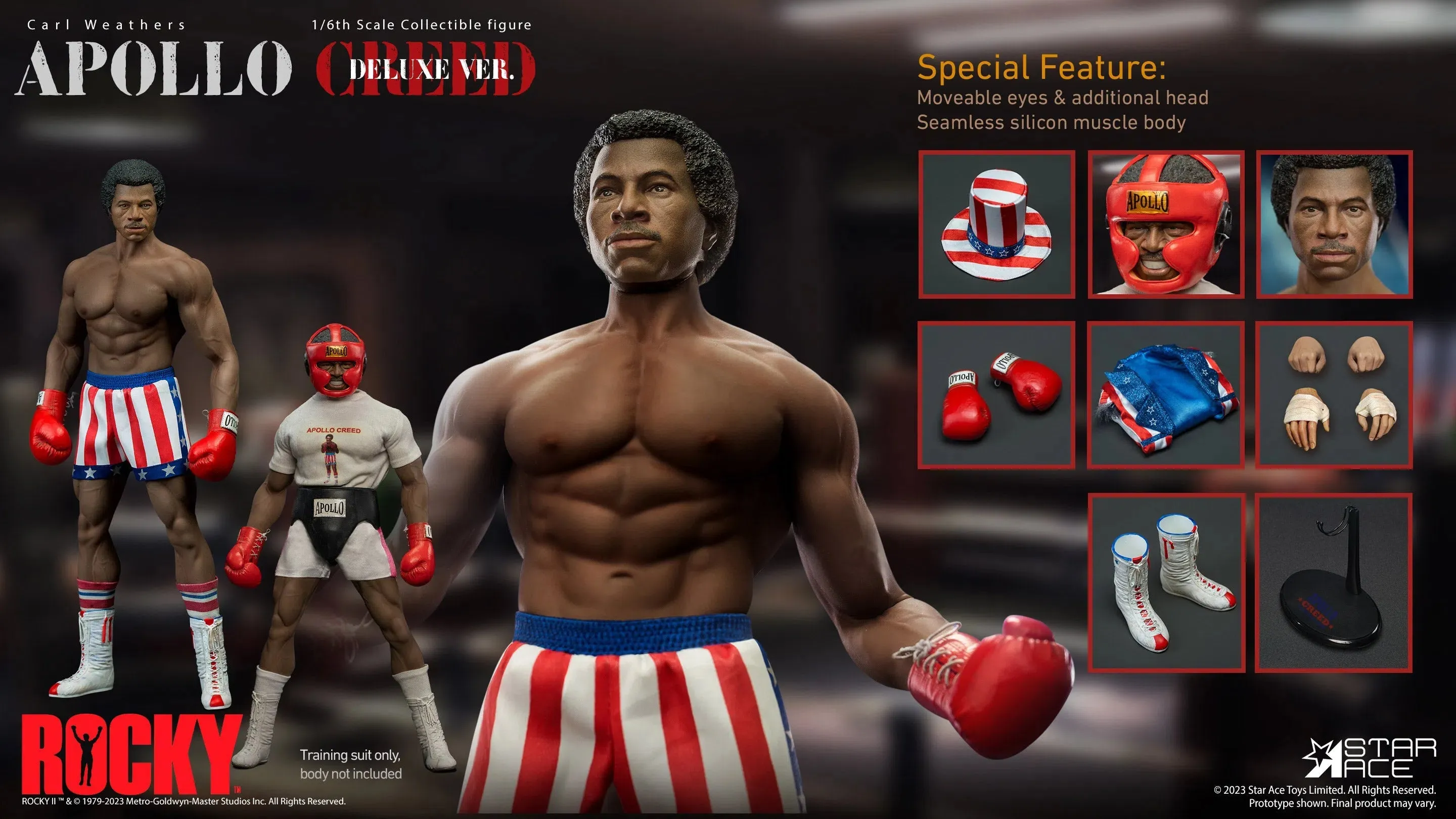 Apollo Creed: Rocky: Deluxe Edition Figure