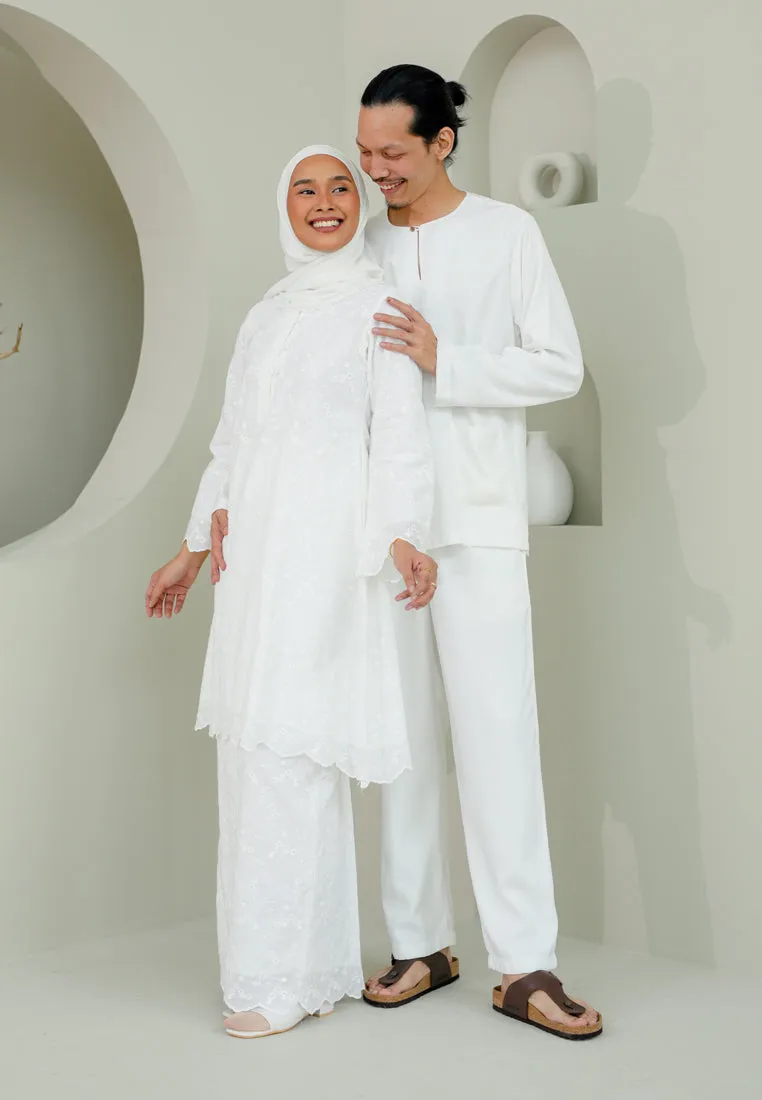 Baju Melayu Men (White)