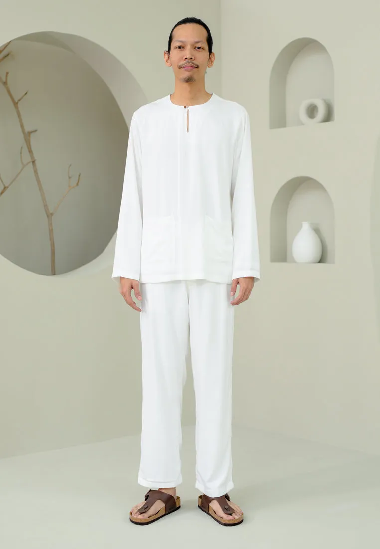 Baju Melayu Men (White)