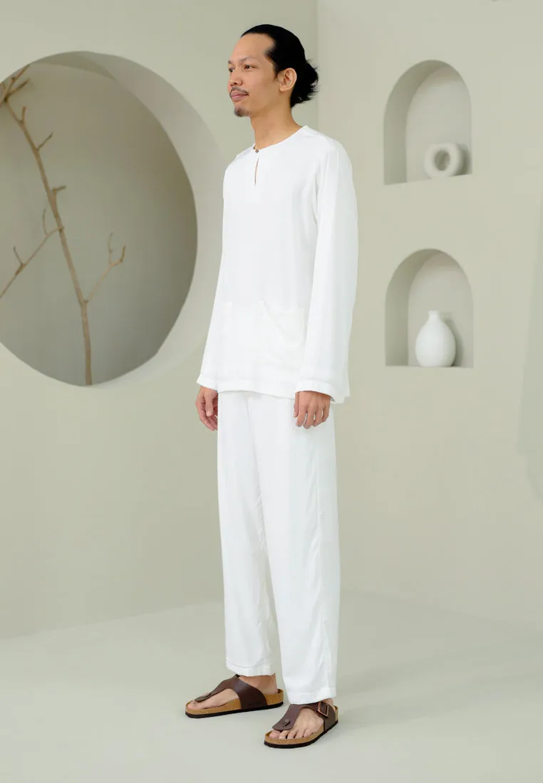 Baju Melayu Men (White)