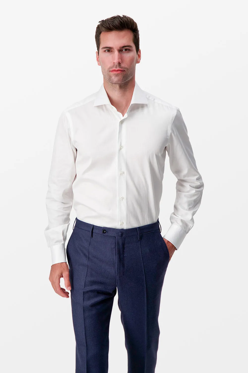 Barba Napoli White Classic Shirt