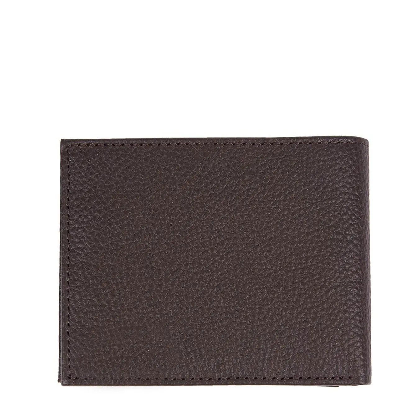 Barbour Amble Leather Billfold Wallet Dark Brown