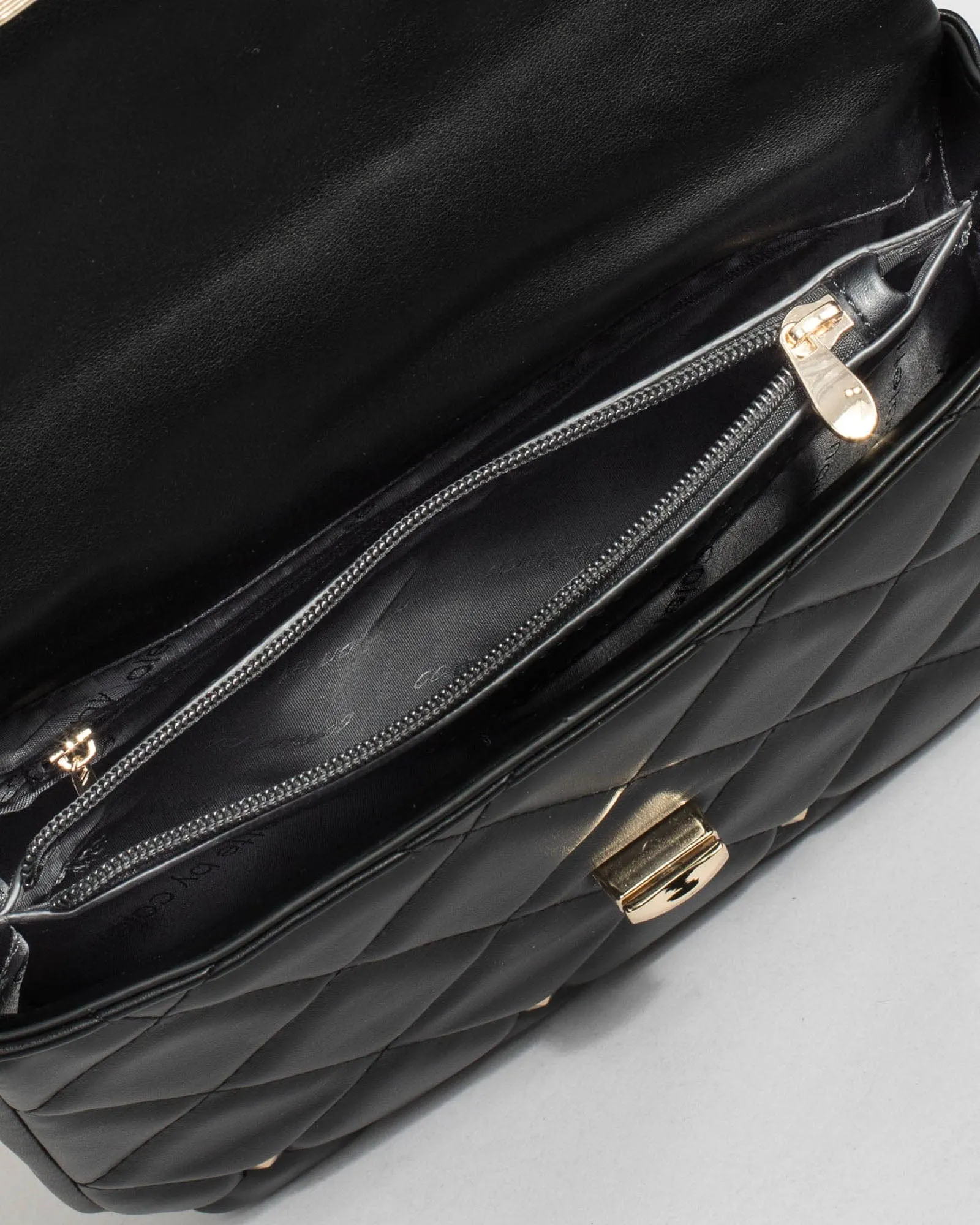 Black Amillia Studed Crossbody Bag