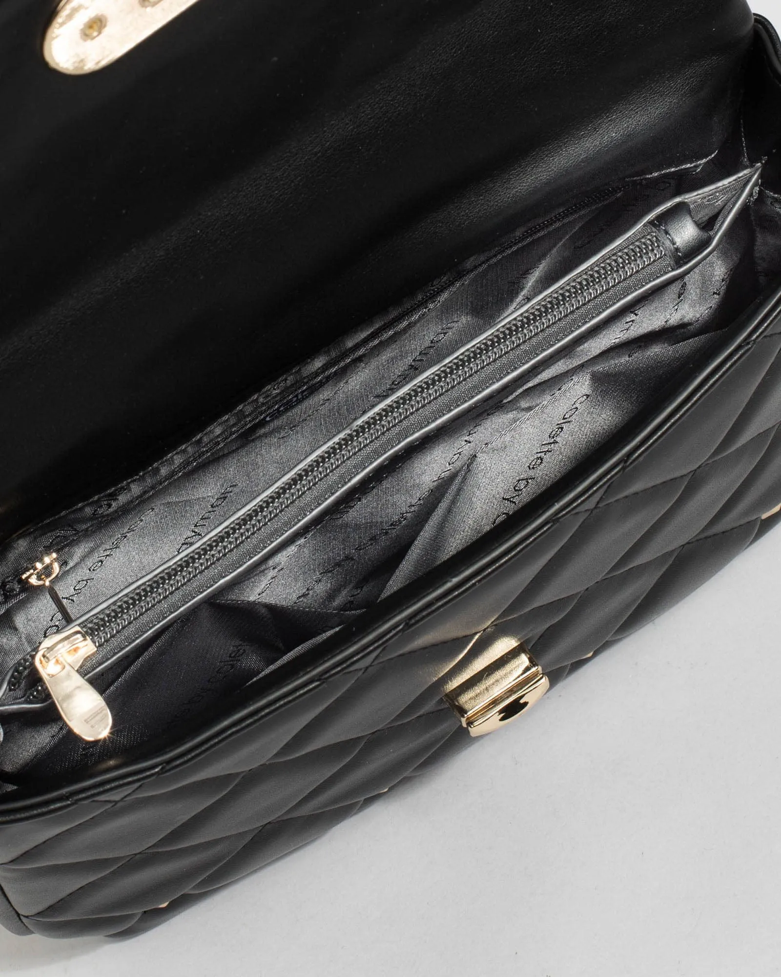 Black Amillia Studed Crossbody Bag