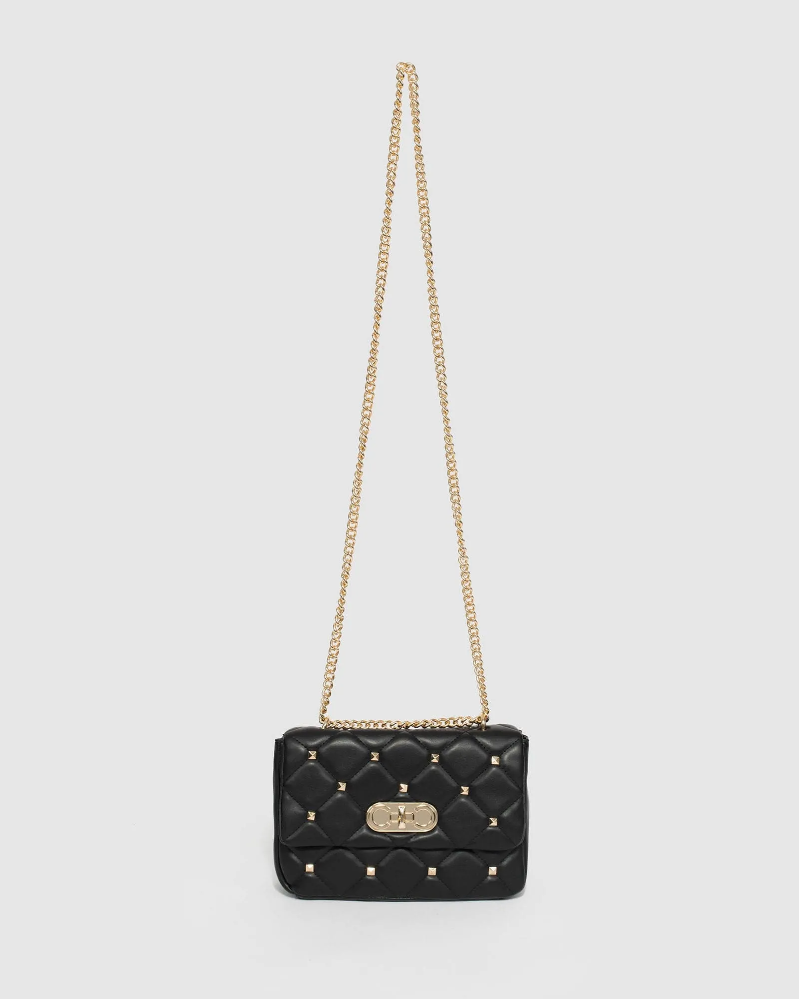 Black Amillia Studed Crossbody Bag