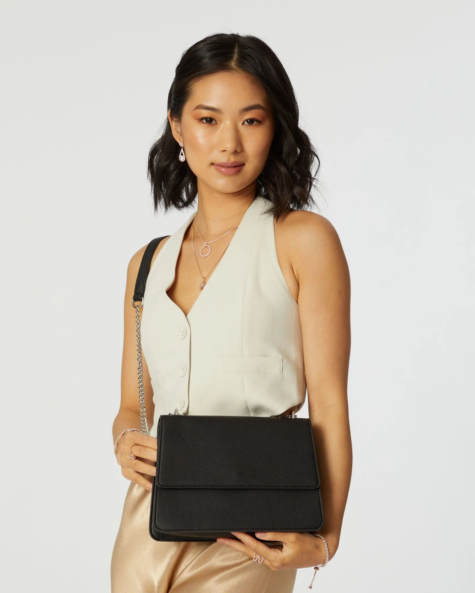 Black Rachel Crossbody Bag