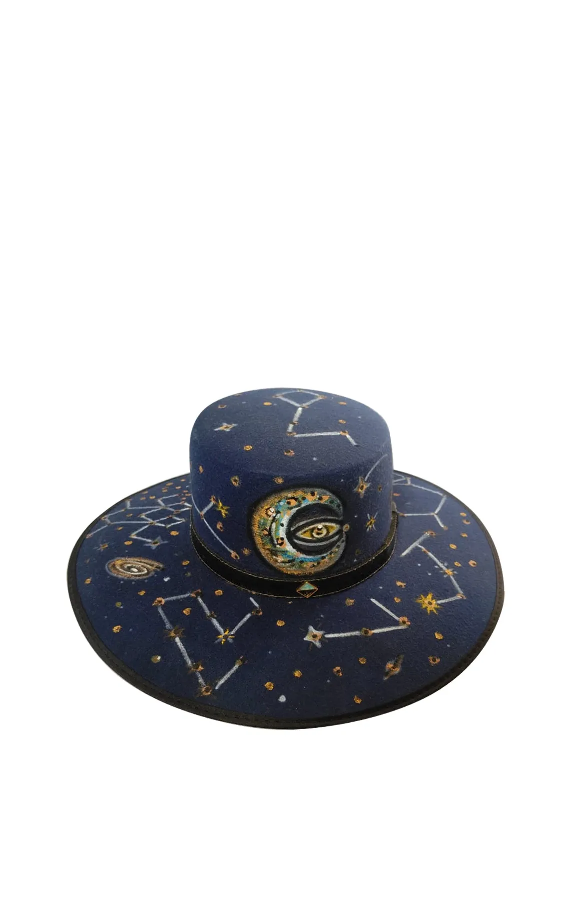 Blue Eclipse Felt Hat