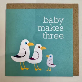 Bold Bunny Cards - baby makes 3