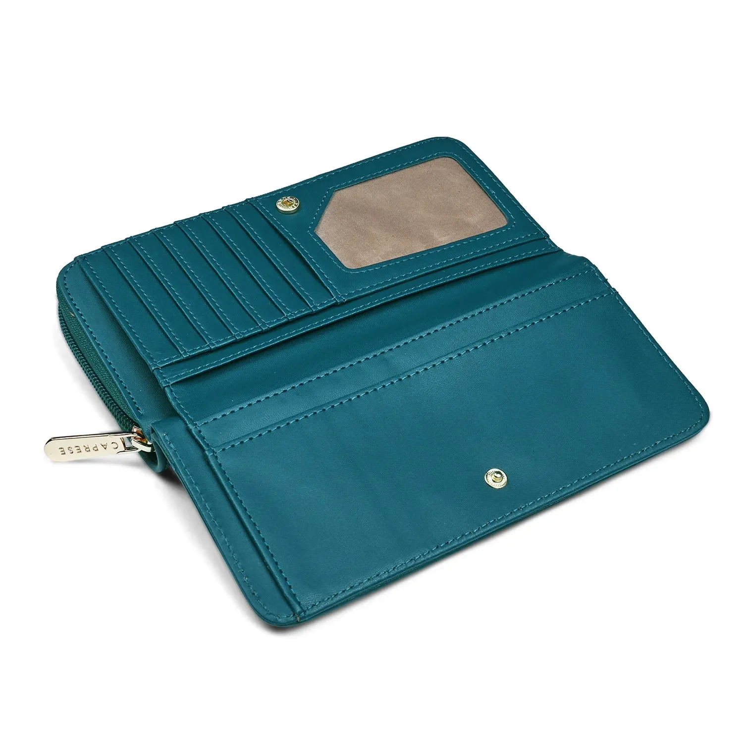 Caprese Brandi Zip Around Wallet Medium Blue