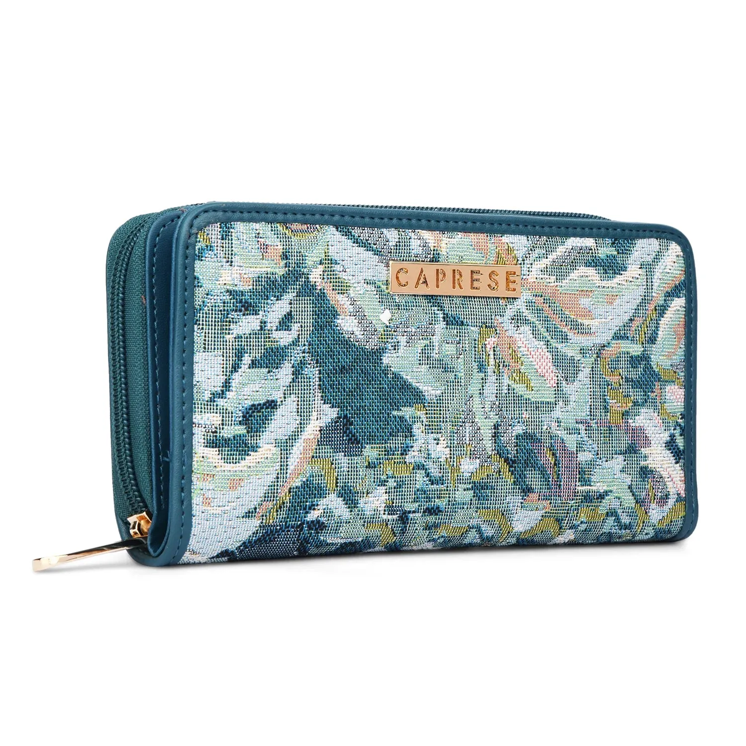 Caprese Brandi Zip Around Wallet Medium Blue