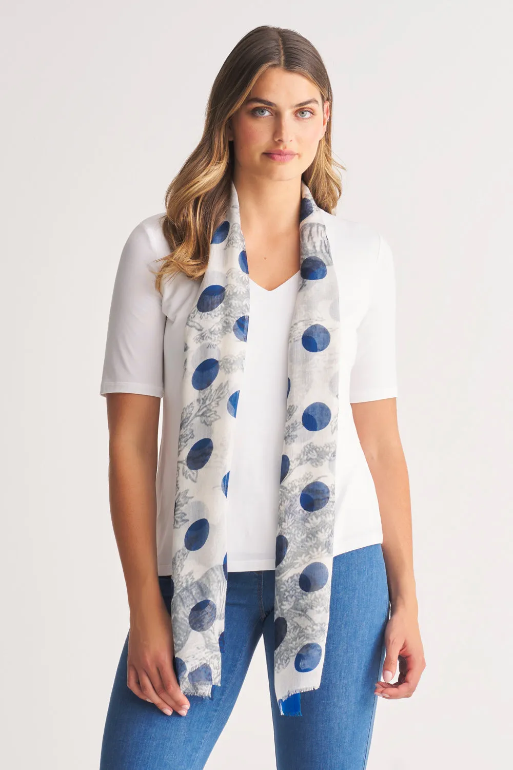 Conversational Polka Scarf