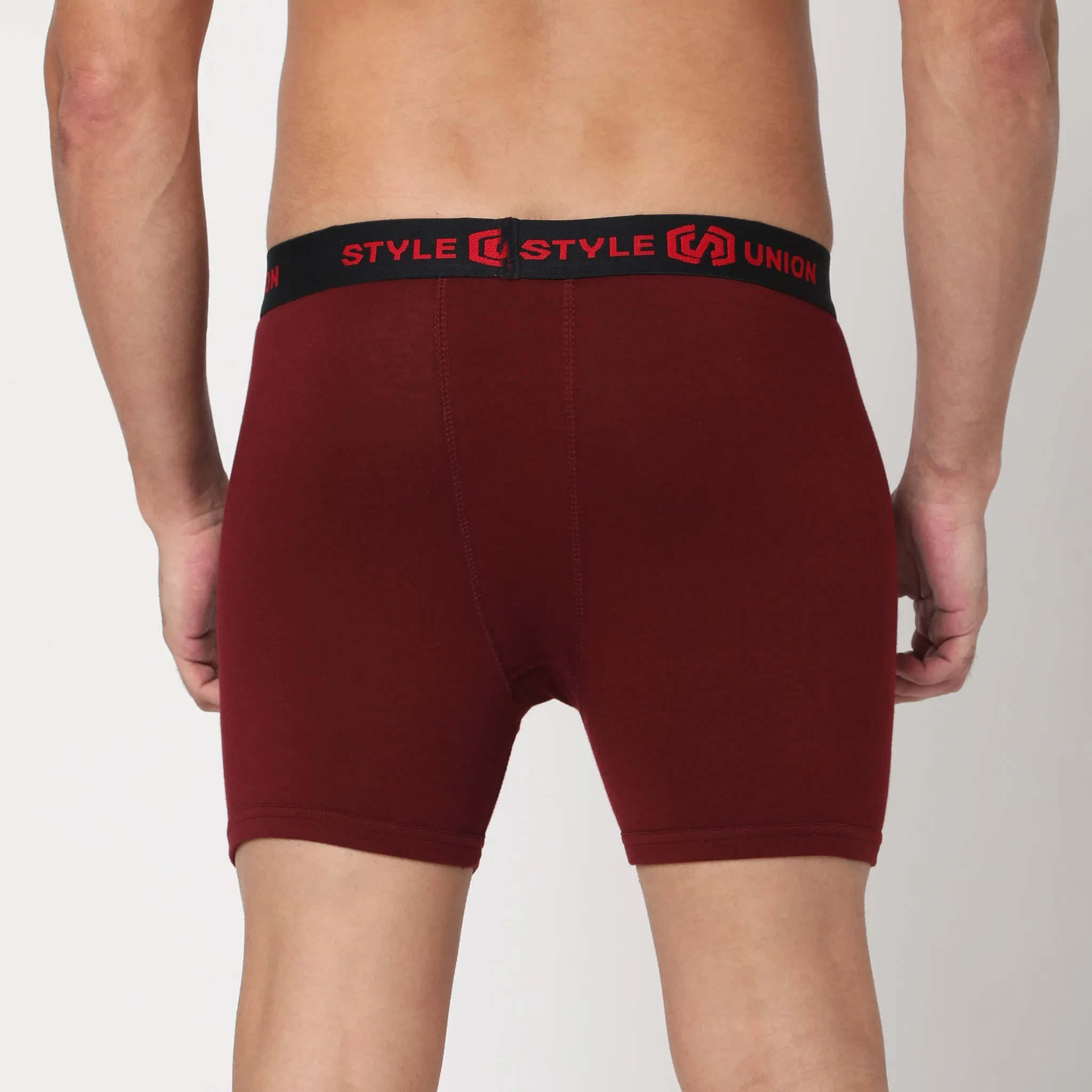 Cotton Maroon Mens Brief