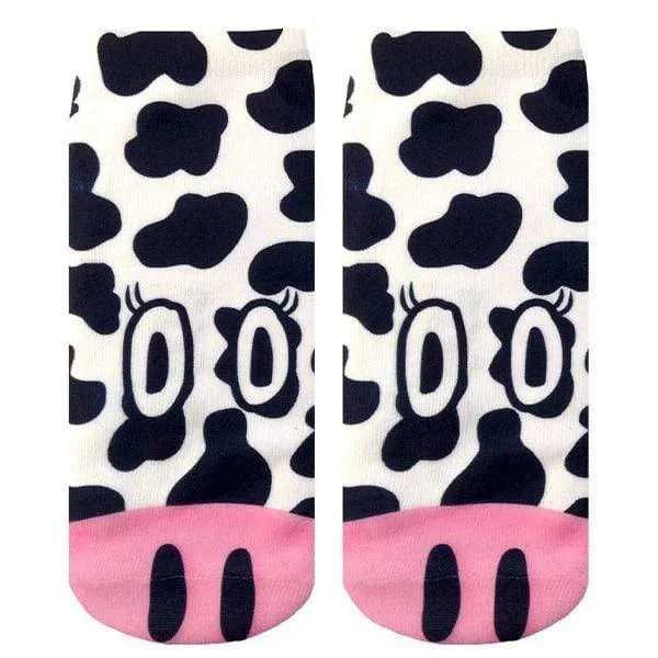 Cow Ankle Socks