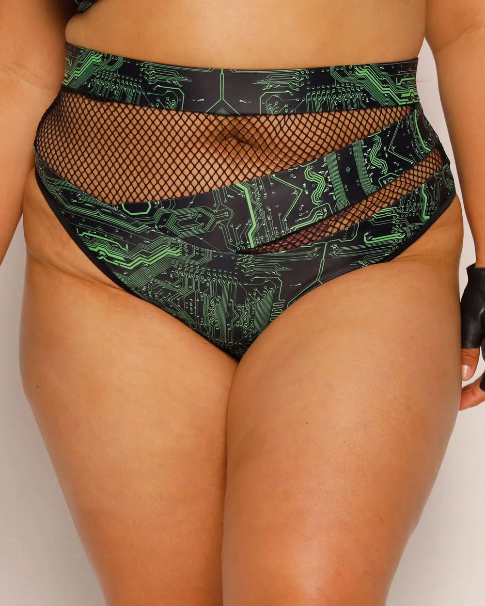 Cyber Matrix Fishnet Bottoms