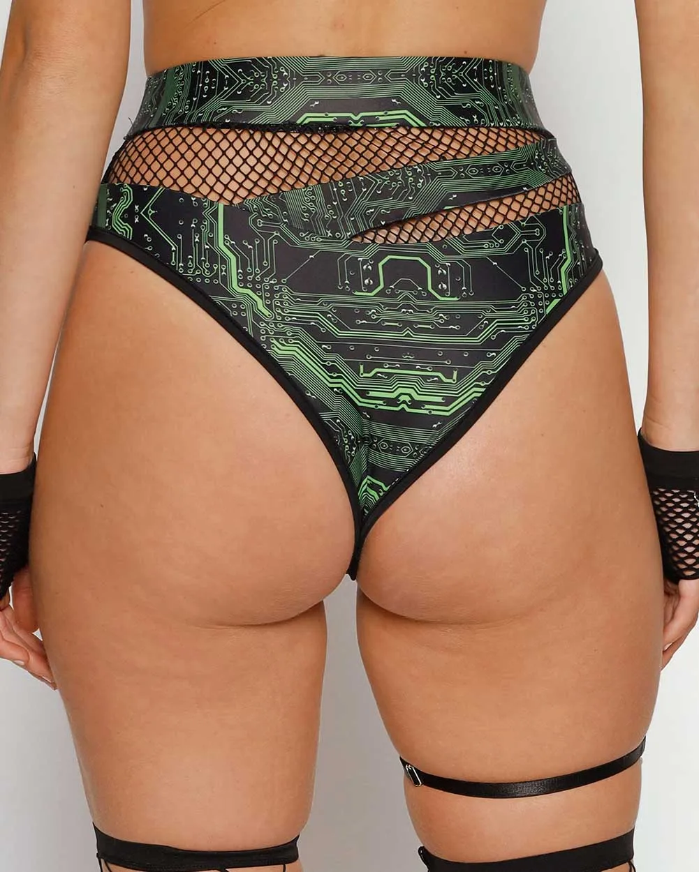 Cyber Matrix Fishnet Bottoms