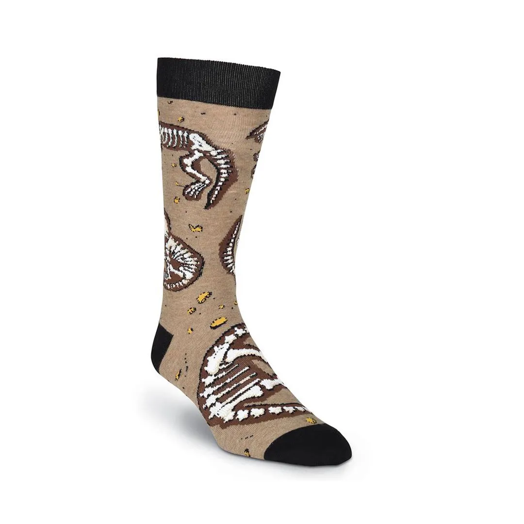 DINO BONES CREW SOCKS-MEN'S