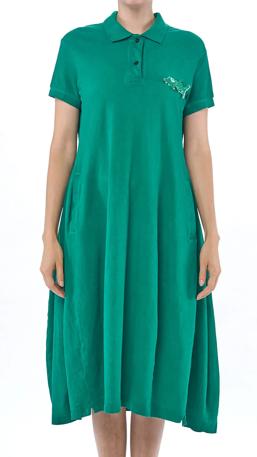 DIP-2430901 S/S Tulip Dress Green