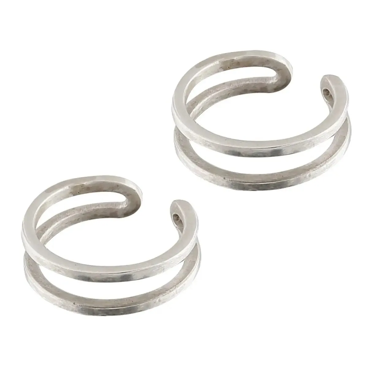 Double Wired Sterling Silver Toe Ring (Pair)