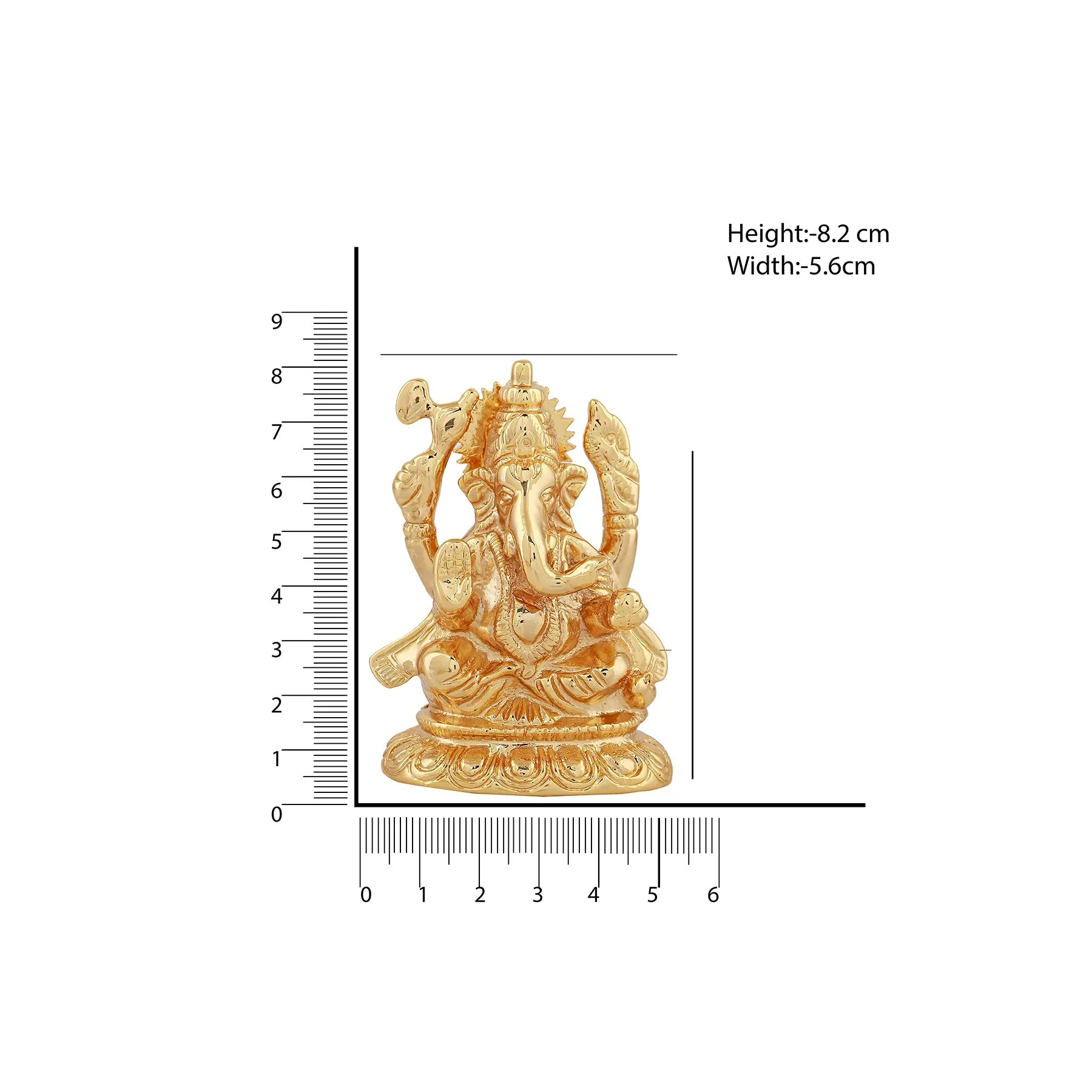 Estele Gold Plated Divine Ganesh Idol