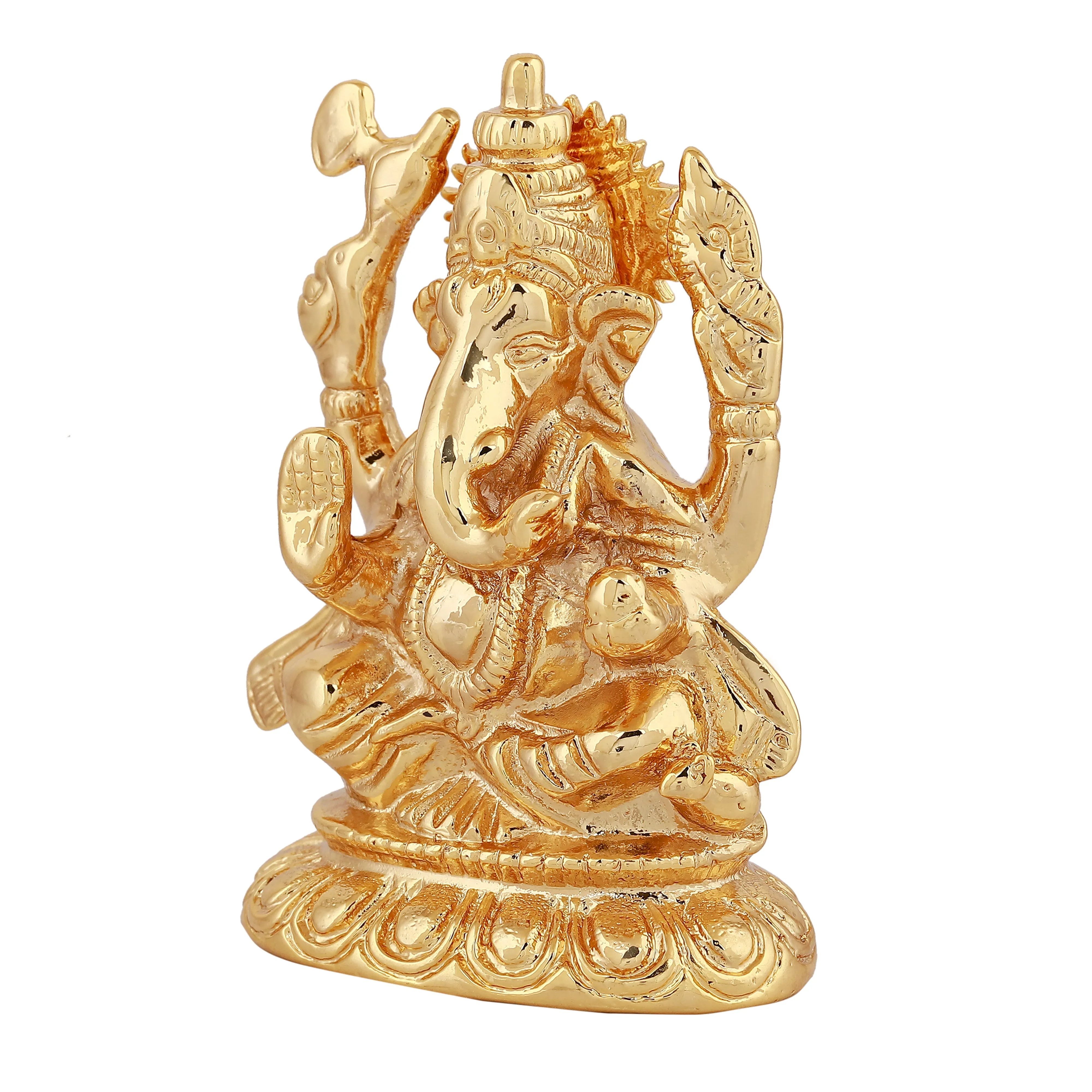 Estele Gold Plated Divine Ganesh Idol