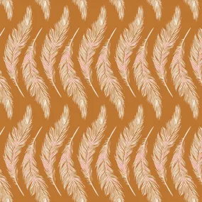 Fabric PRESENTLY PLUMES GOLD from Art Gallery, Homebody Collection HMB-34955