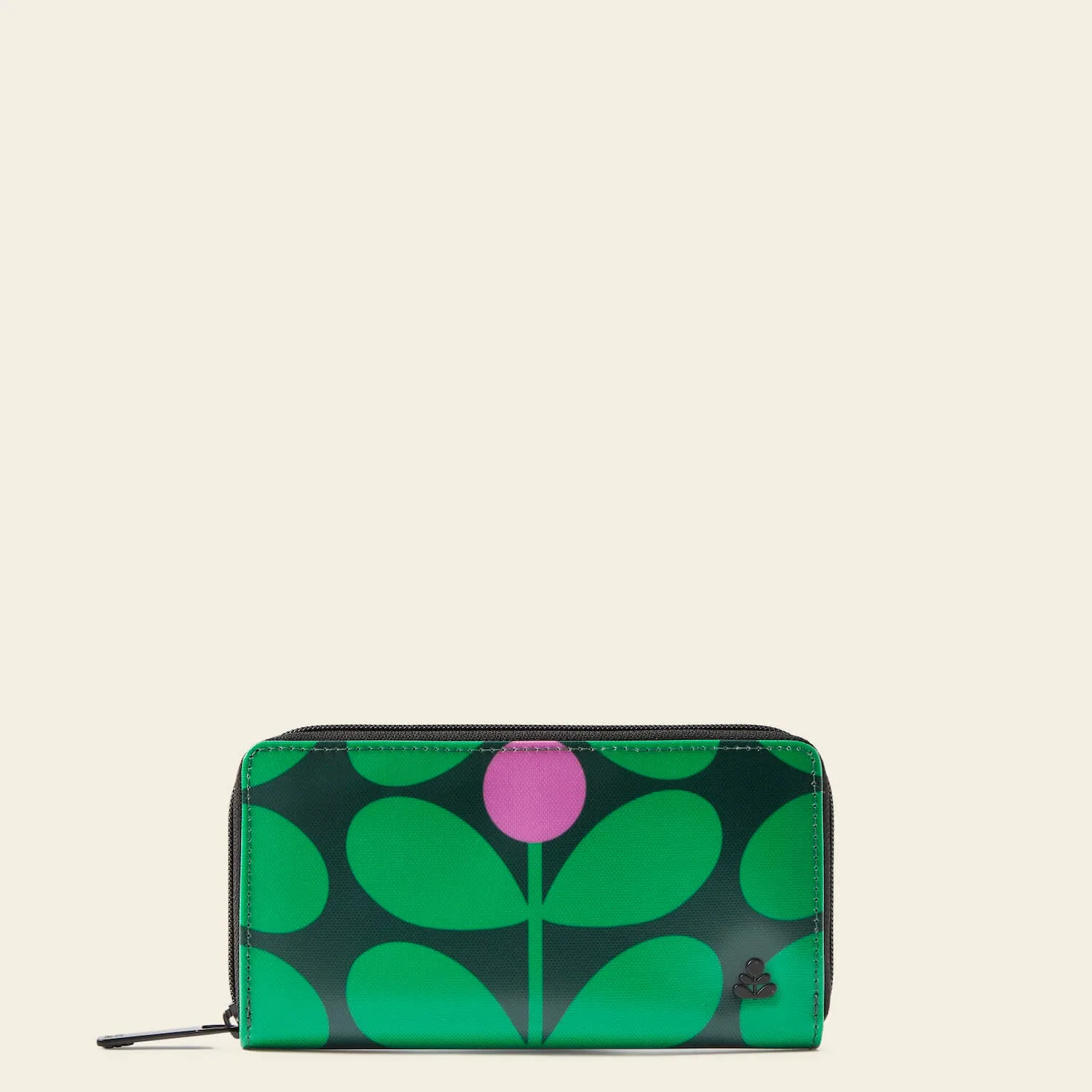 Forget Me Not Wallet - Sixties Stem Emerald