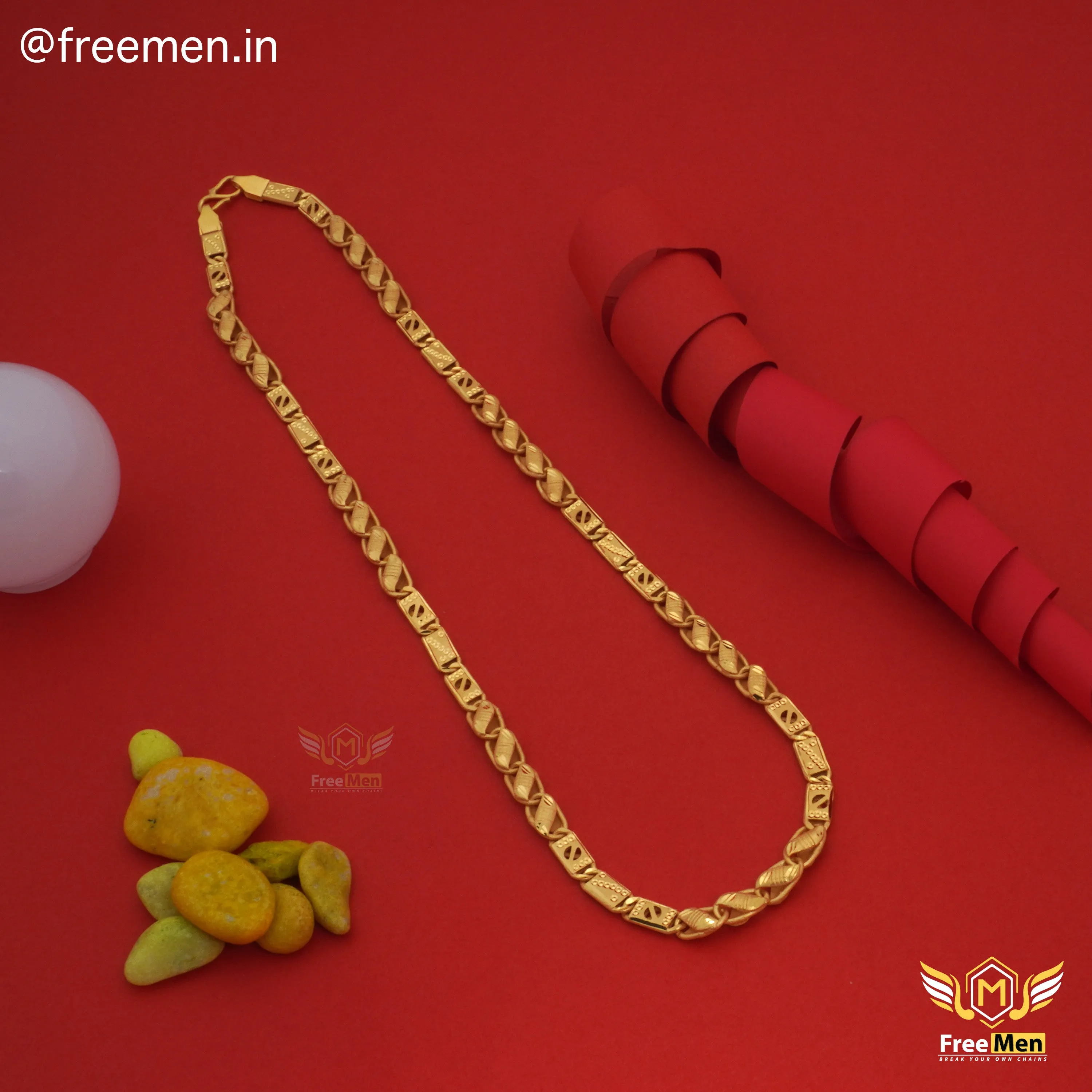 Freemen Best Lotus Nawabi chain for Men - FM188