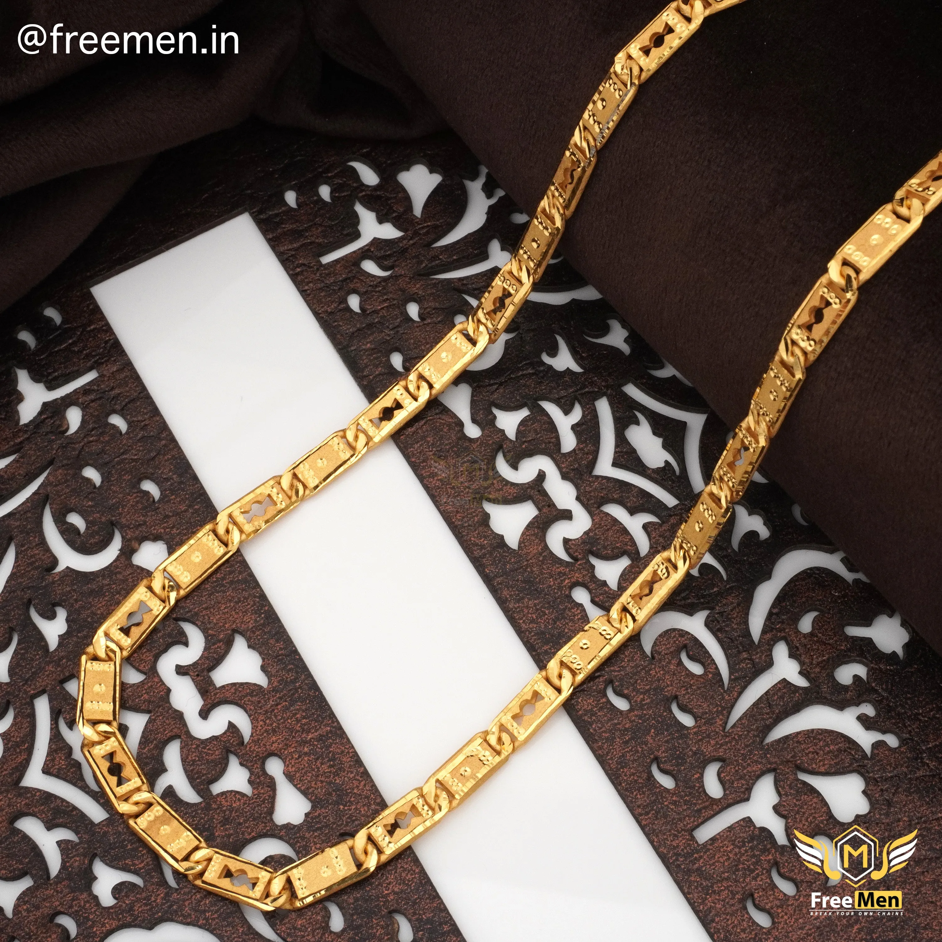 Freemen Fascination Candy Nawabi Gold Plated Chain - FMGC22