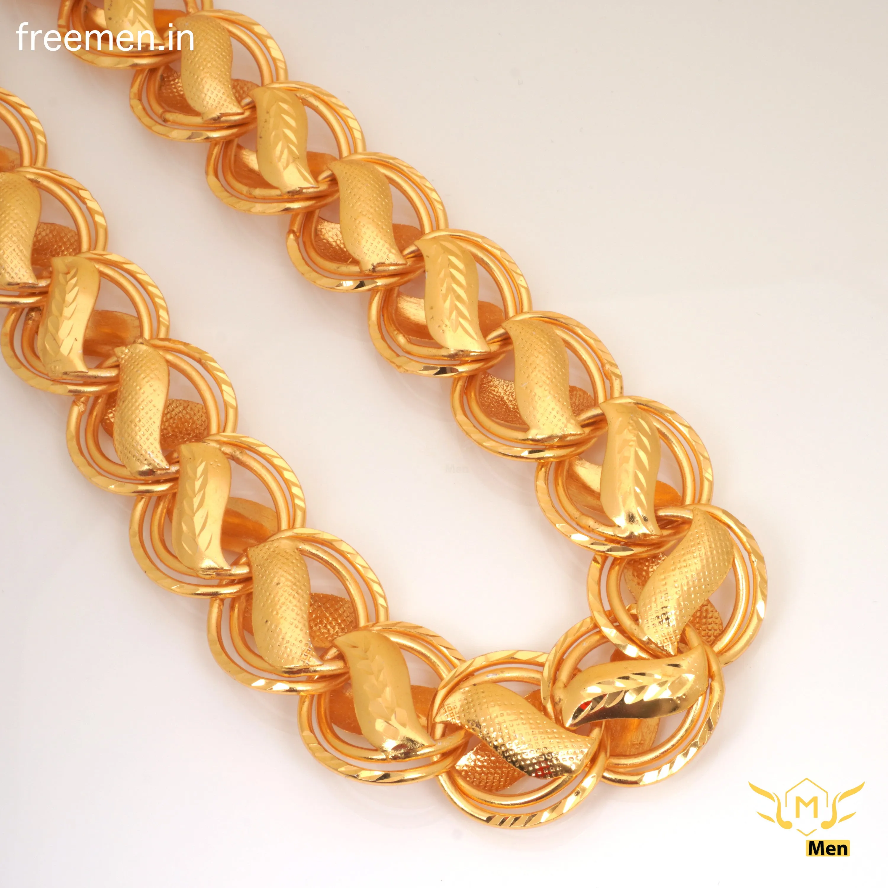 Freemen Heavy Double Ring Chain With OM Pendant  - FM310