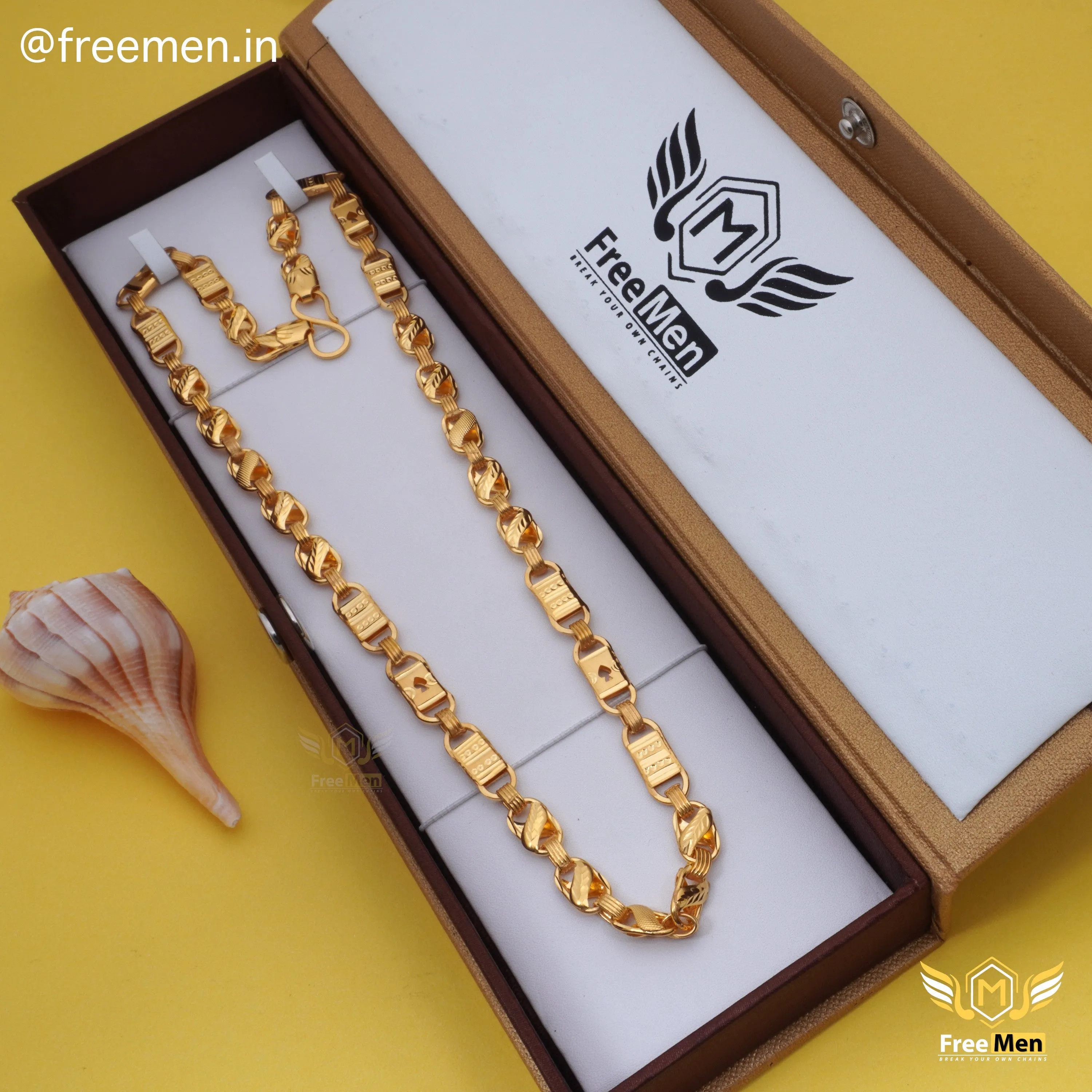 Freemen  Lotus Nawabi Delicate chain for Men - FM187