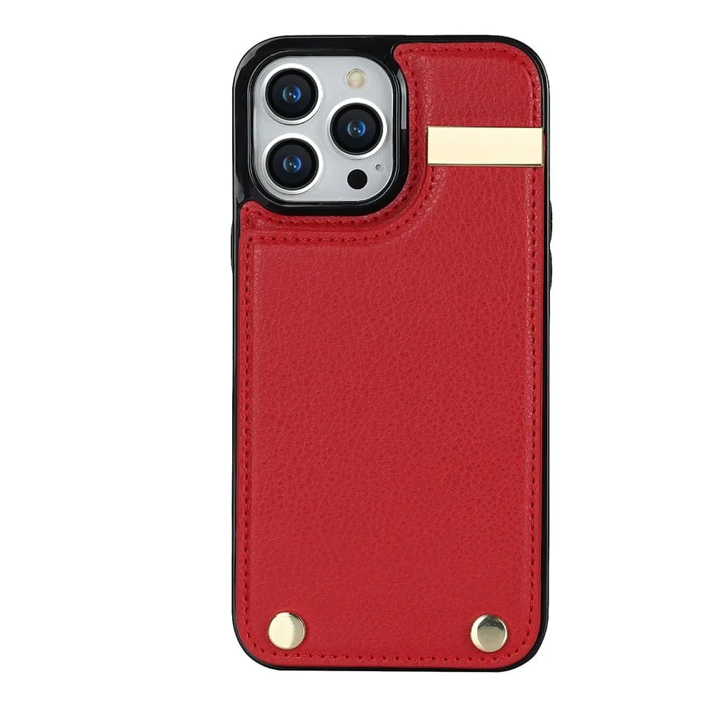 Fugo Leather iPhone Case With Multi Card and Coin Slot