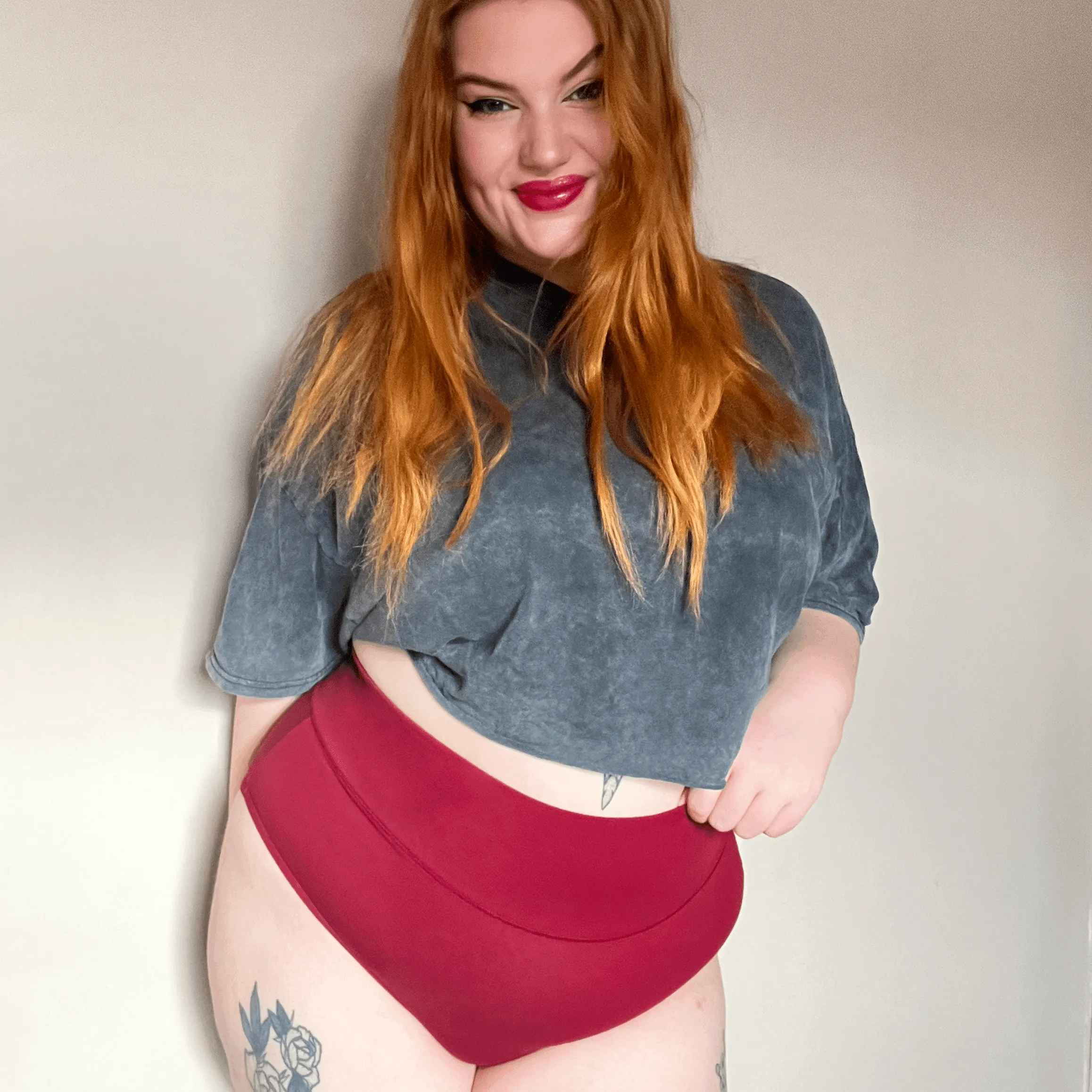 Full Brief Knickers - Blood Red