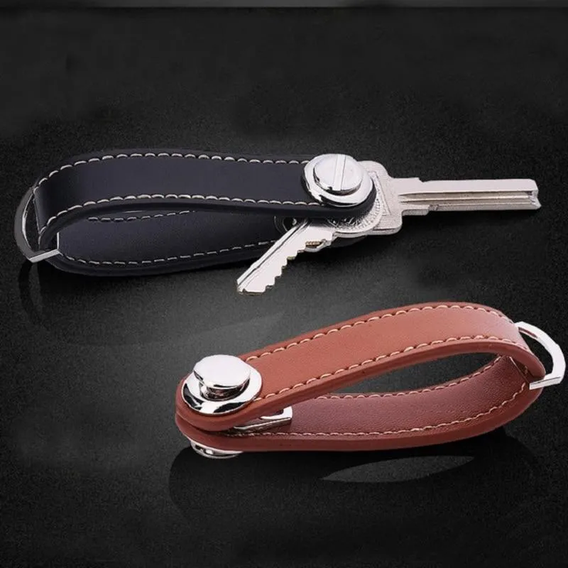 Genuine Leather Smart Keychain