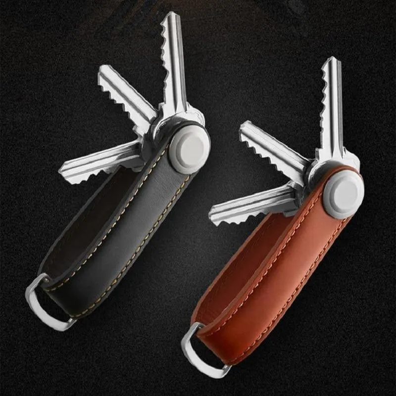 Genuine Leather Smart Keychain