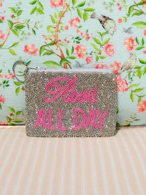 Glamfox - Rosè All Day Beaded Coin Purse