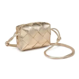 Gold Kennedy Woven Crossbody